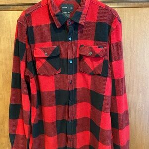 O'Neill Red and Black Checkered Shirt